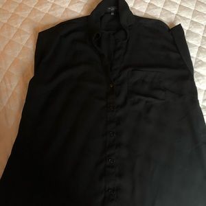 The Limited short sleeve black blouse